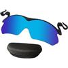 Generisch Occhiali da sole con clip, occhiali da sole polarizzati ultraleggeri per cappello, eleganti, alla moda, senza montatura, per ciclismo, guida, pesca e arrampicata all'aperto