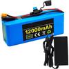 GAOZITAIGZ Batteria Al Litio Da 36V 12Ah Per Bici O Scooter Elettrico, Batteria Agli Ioni Di Litio Impermeabile Con Protezione BMS Integrata, Batteria Ricaricabile Con Caricabatterie (36V 12AH),T+SM