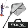 Generisch Retino per pesci con manico telescopico, attrezzatura telescopica pieghevole, reti per accessori da pesca, per fidanzato, marito, Ringraziamento, Natale, Capodanno cinese, San Valentino, barche, kayak