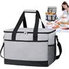 Generisch Borsa termica isolata, da campeggio, 35 litri, con tracolla, organizer per tenere al caldo e al fresco, per viaggi su strada, cantiere, catering
