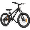 EVERCROSS EM5 Bici Bambino 20 Pollici, Mountain Bike Bambini 7 Velocità, MTB Junior con Freni a Disco e Forcella Ammortizzata, Telaio Leggero 15 kg, Sella Regolabile (120-160 cm, Max 80 kg)