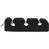SOLUSTRE Portacanna da Pesca Magnetico Nero 3 Scanalature per Canne, Schiuma Protettiva e Supporto Magnetico per Auto, per Pesca in Viaggio