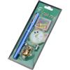 JSGHGDF Canna da pesca pieghevole compatta con design telescopico a penna per acqua dolce e salata, penna tascabile