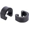 TOYANDONA 100 Pezzi Clip per Cavi Bici in Plastica Nero a Forma di C per Organizzazione Leggero Cavi Freno Cambio Adatto per Bici da Strada e Mountain Bike Outdoor