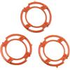 QCKRTAU 3 Pezzi Supporto For Rasoio Elettrico Accessori For Coltelli, Compatibile Con Philips, S7000 S9000 S8000 S7310 RQ12 Arancione