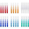 zaknszan 24 Pcs Spazzolini Interdentali Monociuffo, Scovolini Dentali per Dentiera Riutilizzabile, con Cappuccio Antipolvere Individuale, Pulisce Facilmente ed Efficacemente lo Spazio Interdentale