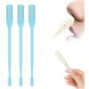 ZephyrHome Set da 3 Tagliapeli Naso 2 in 1 Doppia Faccia, Rasoio per Peli Nasali Manuale Portatile Rotante a 360°, Tagliapeli Orecchie, Strumento Lavabile per la Rimozione dei Peli del Naso Uomo Donna (Blu)