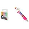 Legami - Teddy's Style, Set di 6 Mini Evidenziatori, 1x7,5 cm, Giallo, Pesca, Rosa, Lilla & MRP0001 - Mini Penna a Sfera 4 Colori, Mini Magic Rainbow, 2,3x10 cm, Inchiostro 4 Colori