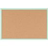 Bi-Office Lavagna In Sughero, Cornice in Legno Verde Pastello MDF, 90x60cm