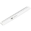Wedo 5216 Righello in Plastica, 16 Cm, Trasparente