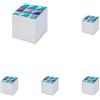 Pigna, Cubo appunti collato, KUBLOCCO BIANCO, foglietti bianchi, formato 9x9x9 cm., 1 (Confezione da 5)