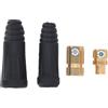Zohisin Giunto per cavo di saldatura Connettore rapido Maschio Femmina Coppia 200-300A Accessori per saldatore ad di argon con coperture termiche Rame a erosione per fili AWG 4-35-50mm²