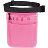 Tubayia 9 tasche per infermiera, marsupio per infermiere, organizer per cintura, borsa per forbici, Colore: rosa., Medium