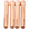 Opatiny Set di 4 pinze per saldatura TIG in rame, progettate per torce raffreddate ad aria WP17, WP18, WP26 e raccordi 10N22, 10N23, 10N24, 10N25