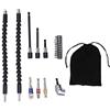 Gucagle Set di prolunga per punta da trapano Flessibile pieghevole 105 gradi ad angolo retto Adattatore universale per presa di corrente Kit portapunte per cacciavite per spazi ristretti