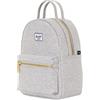 HERSCHEL 10501-01866 NOVA MINI LIGHT GREY CROSSHATCH Unisex - Adulto Zaino Taglia Unica