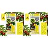 Albagarden - Trappola Cromotropica Gialla Per Mosca della Frutta - Adesiva A Doppia Forza - Pannelli Cattura Insetti, Trappole Anti Insetti X 5 Pz (Confezione da 2)