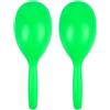 A-Star Coppia di maracas in plastica verde - Sonaglio shaker da 20 cm, strumento ritmico a percussione