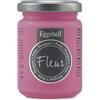 FLEUR DESIGNER'S PAINT | EGGSHELL Smalto Multisuperficie Satinato, Senza Carteggiare, 130 ml, F23 American Beauty, Rosa Intenso, Base Acqua, Lavabile, Interno/Esterno, Made in Italy
