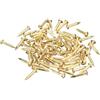 QUARKZMAN 70Pz Chiodi in Ottone 1.5x10mm(DxL) Chiodi per Quadri Muro Testa Rotonda Piccoli in Ottone Hardware per Progetti Fai da Te in Legno Scatole Decorative Casa, Tono Ottone