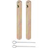 PATIKIL Albero Maniglia Pulsante Quadrato 50x5mm, 2pz Ricambio Acciaio Carbonio Maniglia Porta con Foro per Parte Serrature Incastro, Oro