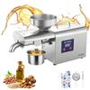 VEVOR Macchina Pressa Elettrica Spremitura dell'Olio, Estrattore Automatico Frantoio per Olio 3,75 kg/h Pressatura a Caldo 50 °C-300 °C, Estrazione Semi Arachidi Sesamo Mandorle, Acciaio Inox