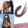 Dsoar Bubble Curl Dreadlocks Extension Trecce Ricci all'Uncinetto con Piccole Bolle Locs Morbidi Naturali per Donne 10 Ciocche 24 Pollici