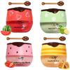 GWAWG Lip Sleeping Mask, 4 Pezzi Maschera Labbra, Mini Balsamo Per Labbra Riparatore Di Giorno E Notte, Secche Screpolate, Nutriente Idratante Donne Uomini (Miele Fragola Mela e Lime Anguria)