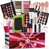 FantasyDay Set di Trucchi, FantasyDay Kit di Bellezza Cosmetici Kit per Occhi, Viso e Labbra - Natale Regalo Xmas Makeup Gift Set con Correttore, Rossetti, Lucidalabbra, Palette Ombretti, Mascara, Trousse, Fard