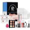 FantasyDay Set di Trucchi, FantasyDay Kit di Bellezza Cosmetici Kit per Occhi, Viso e Labbra - Natale Regalo Xmas Makeup Gift Set con Correttore, Rossetti, Lucidalabbra, Palette Ombretti, Mascara, Trousse, Fard