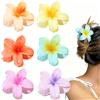 UEAVOID 6 Mollette Capelli Donna a Fiore, 6 Colori Assortiti 6cm - Fermaglio Artiglio Forte Tenuta Antiscivolo per Capelli Spessi, Ricci e Sottili, Idea Regalo
