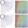 WOKIRO 100 Pezzi Tip Unghie Espositore Unghie con Adesivi Numerici 101-200