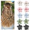 Jodsen 10 mini fermagli per capelli a forma di diamante, piccoli fermagli per capelli a forma di fiore, accessori per donne e ragazze, accessori per acconciature per fotografie, uso quotidiano, feste