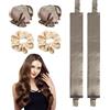 SLEEKEE Set di 2 set di ferri arricciacapelli senza calore, con elastici per capelli in raso, strumenti per lo styling fai da te, fascia e kit di protezione regolabile (colore