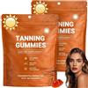 BNOYONERAS Tanning Gummies For Women, 2026 Abbronzatura Rapida Senza Sole, Astaxantina, Miscela di Beta-Carotene e Licopene, Luminosità e Idratazione Della Pelle per un Bagliore Naturale, 60 PC，2