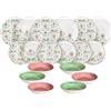 Tognana Lolita, Servizio piatti per 6 persone 18 pezzi, porcellana, multicolor
