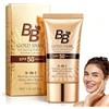 AONAT BB Cream SPF50,con Estratto di Lumaca,Idratante Effetto Naturale,Fondotinta a Copertura Leggera con Protezione Solare Viso,BB Cream Multifunzione Viso,Uniformante Incarnato,Colore Naturale,Naturale