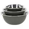 GSW 158503 Magic Color Grigio Magic Color Set di Ciotole 3 Pezzi Acciaio Inox, 24,5 x 24,5 x 9,2 cm, 3 unità