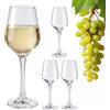 Relaxdays set di 4 calici vino rosso, 360 ml, con stelo, lavabili in lavastoviglie, trasparenti