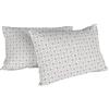 Italian Bed Linen MB HOME ITALY Printed Colors, B-CF-PC-08-FLOYDTORTORA, Coppia Federe, 52 x 82 cm, Floyd Tortora