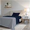Italian Bed Linen Set Lenzuola Letto Fashion, Made in Italy- Completo Letto in Morbida Microfibra, Lenzuolo Sotto con Angoli, Telo Sopra 180x270 e Federa con Patella Interna, Piazza e Mezza, Stars