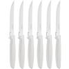 Tramontina Set di Coltelli Dentati per Carne Colore Bianco Acciaio Inossidabile Plenus 6 pezzi