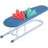Relaxdays asse per maniche, camicie e polsini, 52x12,5 cm, cotone, pieghevole, blu/bianco