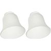 Westinghouse 8703640 Paralume Frosted Bell Shade, Vetro, Bianco (Confezione da 2)