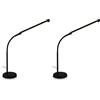 Briloner - Lampada da tavolo LED con touch, dimmerabile, orientabile, bianco caldo, lampada da comodino, lampada da scrivania, lampade da comodino, lampada scrivania, 13x72,5 cm, nero