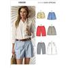 Vogue Patterns Patterns Vogue V9008 E5 - Modelli di Cucito Pantaloni Corti (grandezze 14-22), Multicolore