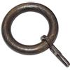 Gardinia Anelli per Tende da Ø 28 mm, compresi Ganci Pieghevoli, 10 Pezzi, Larghezza 9 mm, Set Lugano, Legno (faggio), Colore: coloniale