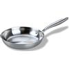 Fackelmann Vita3 - Padella in acciaio inox, 24 cm, triplo, con triplo fondo diffusore, senza antiaderente, senza PFA, adatta per induzione, gas, vitro e forno, tenuta perfetta, lavastoviglie