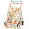 Fozcmisw Girello Carrellino Primi Passi Legno Montessori Bambini 12 Mesi