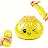 TOGETDREAM Glitter Dumpling Squishy con Cestelli per Vapore ,Mochi Squishy Antistress Con espressioni carine ,Squishys Toy Kawaii a Forma di Raviolo Squishys ,Squeeze Toy Sensoriale per Bambini e Adulti